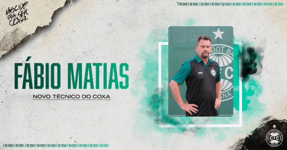 Coritiba anuncia novo treinador para o restante da Srie B