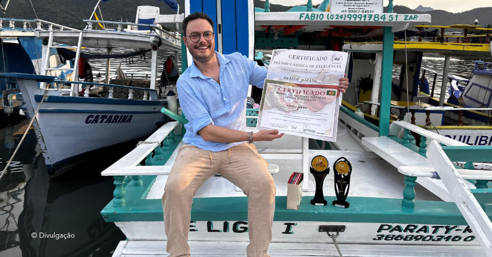 Enrico Pierro celebra dupla premiao e lana nova coletnea de poemas com seu pai na Flip-Paraty